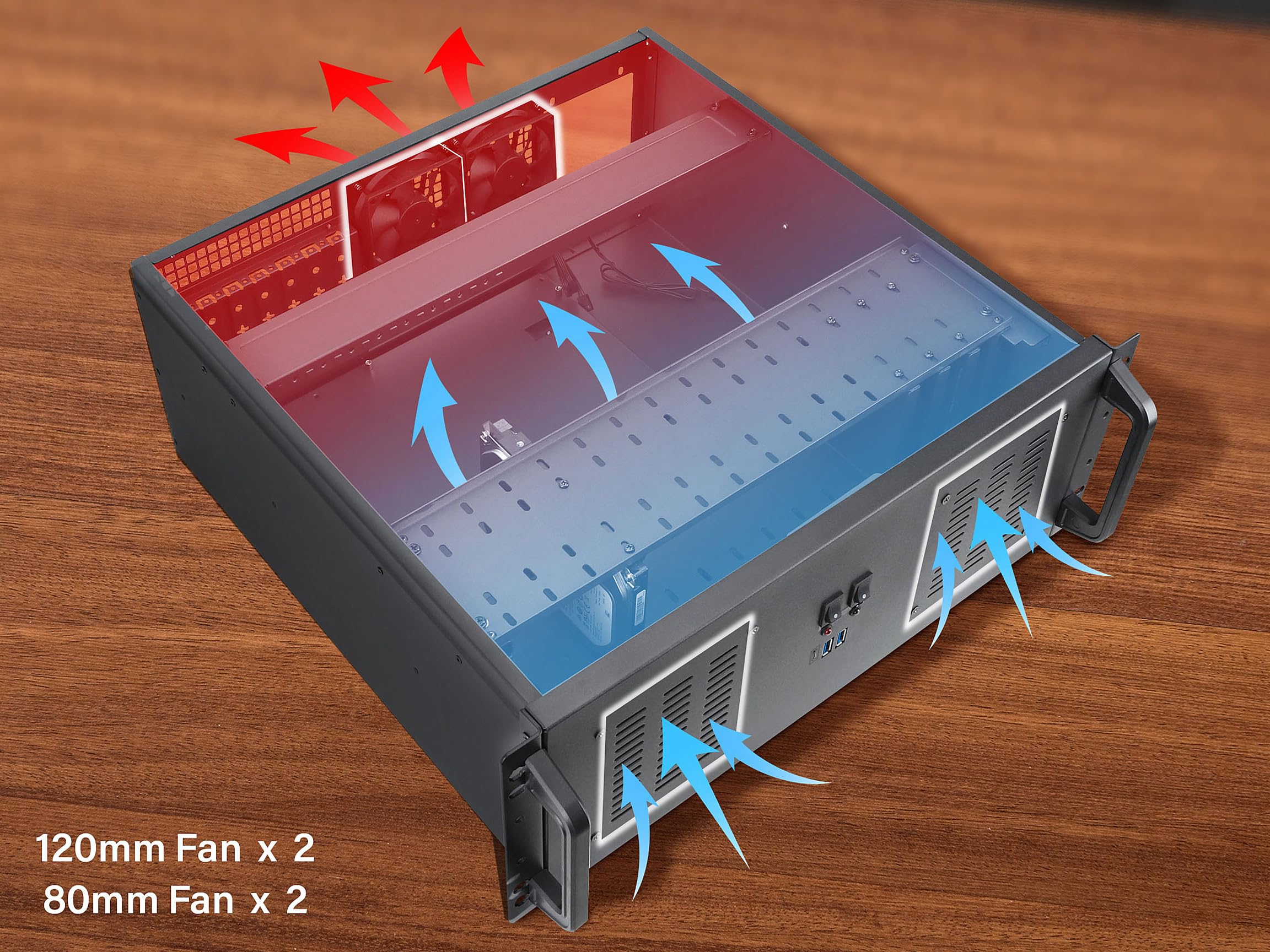 Amazon.co.jp: Rosewill 4Uサーバーシャーシラックマウントケース